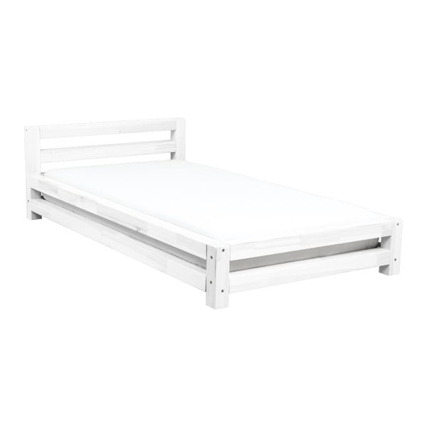 Enojna postelja iz bele smreke Benlemi Single, 80 x 160 cm