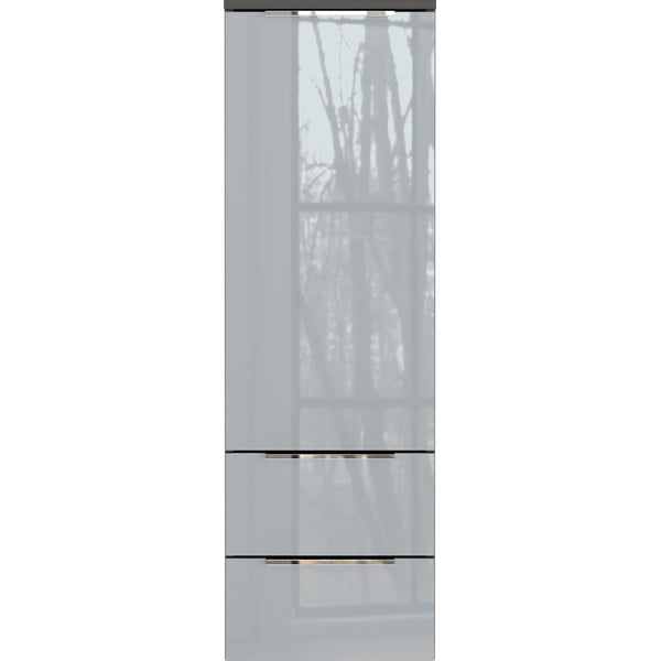 Siva visoka stenska kopalniška omarica 36x111 cm Vasio – Germania