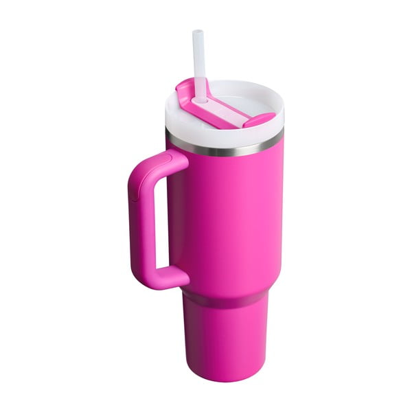 Rožnata termovka s slamico iz nerjavečega jekla 1,18 l Quencher H2.0 FlowState Tumbler Violet Blossom – Stanley-image-2