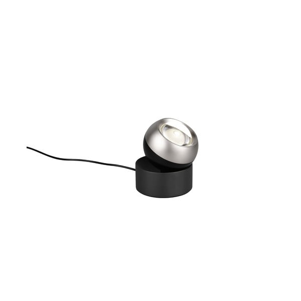Črno-srebrna LED namizna svetilka (višina 14 cm) Orbit – Trio Select-image-3