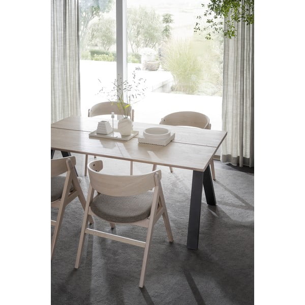 Raztegljiva jedilna miza s ploščo iz hrastovega lesa 170x100 cm Carradale - Rowico-image-4