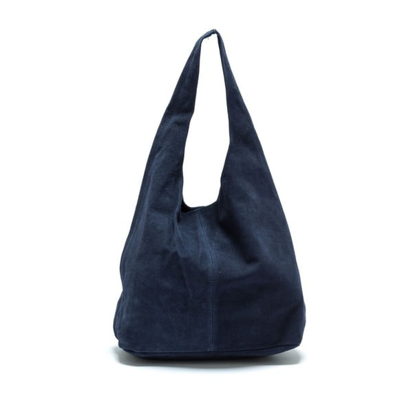 Temno modra usnjena torbica Anna Luchini Valentina