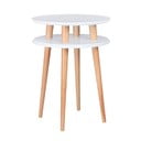 Bela stranska mizica Ragaba UFO, Ø 45 cm