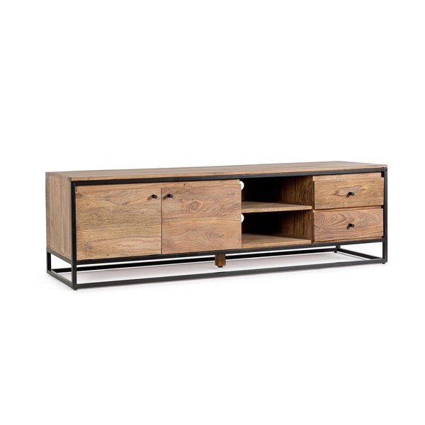 TV omarica iz masivnega sheesham lesa v naravni barvi 175x50x45 cm Nartan – Bizzotto-image-2