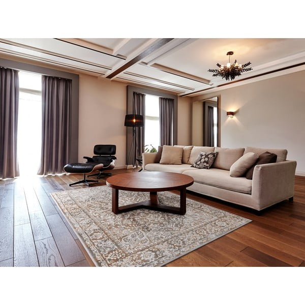 Siva/bež preproga 160x230 cm Sensi Idra – FD-image-1