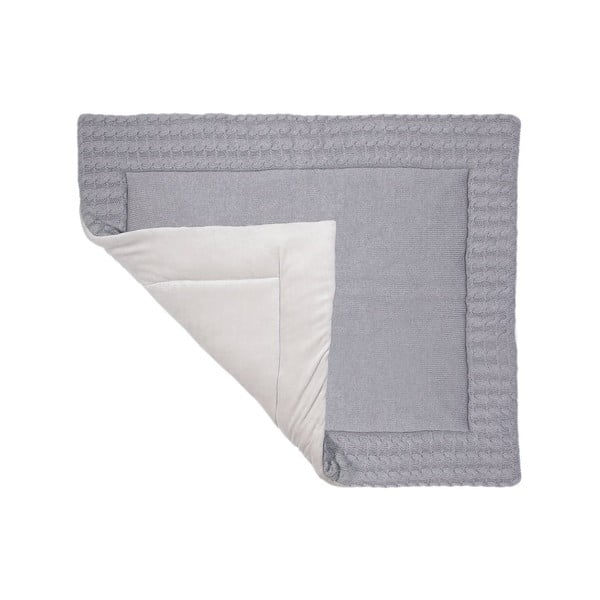 Siva bombažna igralna podloga Kindsgut Mat, 70 x 90 cm