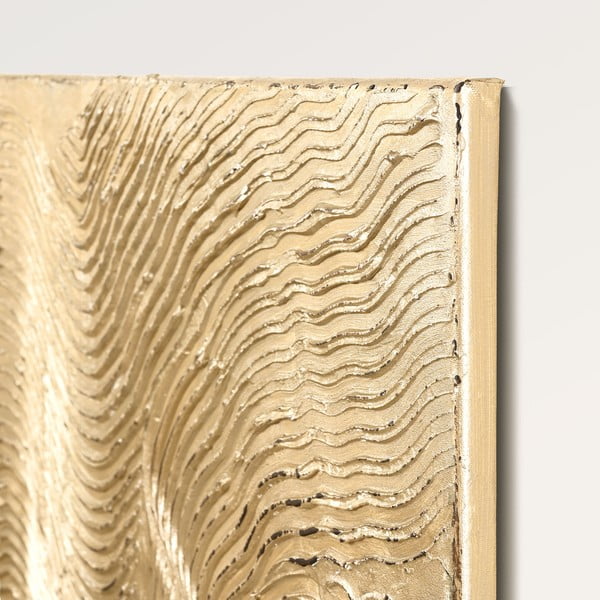 Ročno naslikana slika 88x118 cm Metallic Champagne – Malerifabrikken-image-3