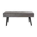 Siva žametna klop Bonami Essentials Skiby