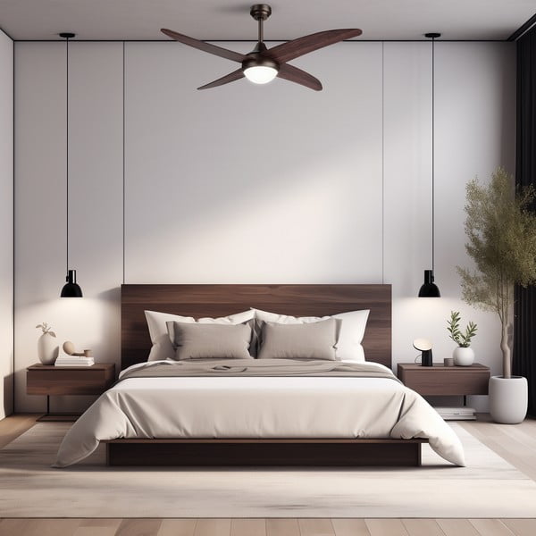 LED stropna svetilka v temni naravni barvi ø 13 cm Regal – SULION-image-2