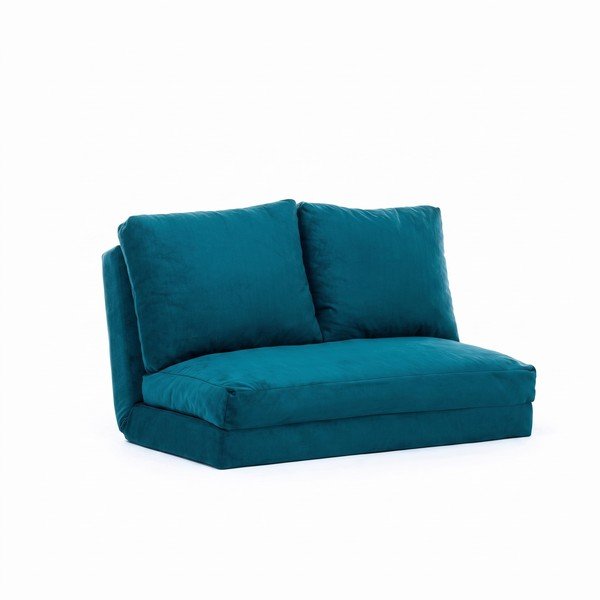 Modrozelena raztegljiva sedežna garnitura 120 cm Taida – Balcab Home