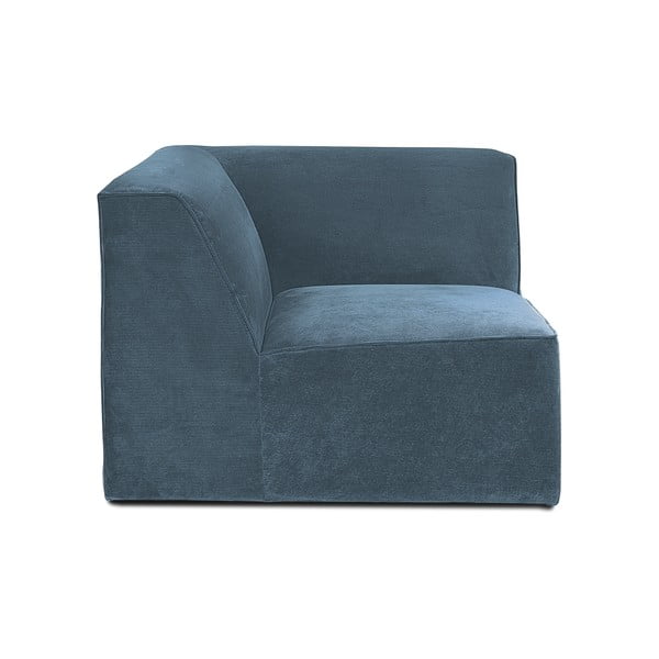 Moder modul za sedežno garnituro iz rebrastega žameta (s kotom po izbiri) Sting – Scandic