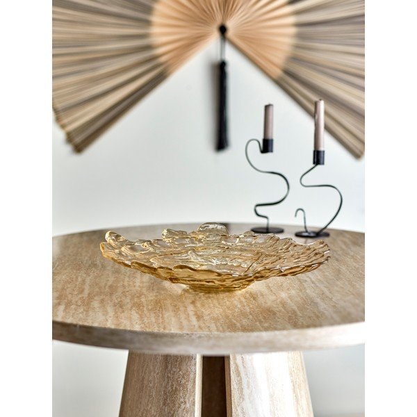 Bež steklena skleda ø 38,5 cm Asimi – Bloomingville-image-1