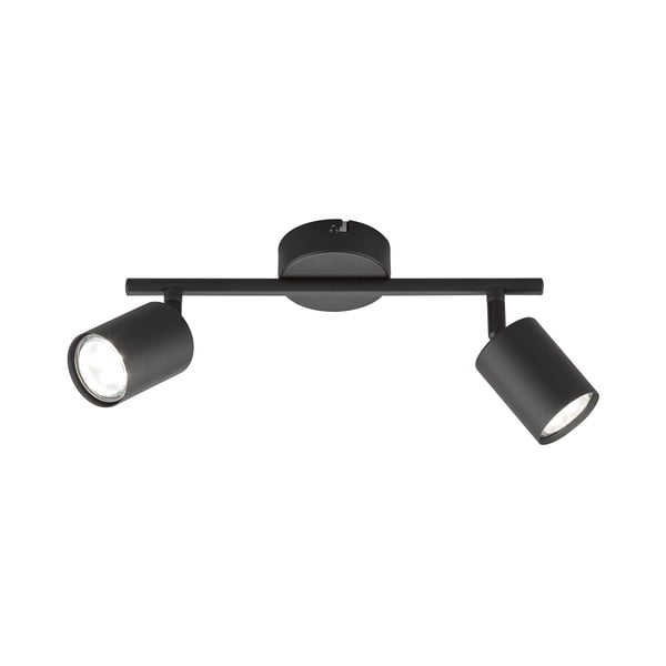 Črno kovinsko LED točkovno svetilo 8x30 cm Vano – Fischer & Honsel