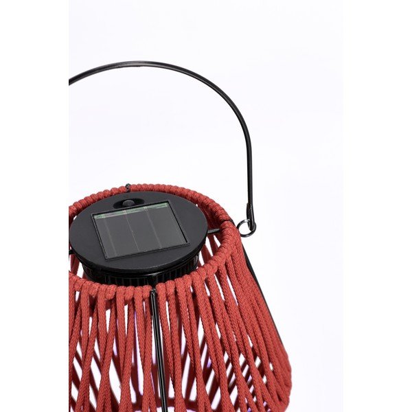 Rdeča LED lanterna s solarnim panelom (višina 17 cm) Juny – Yes Everyday-image-2