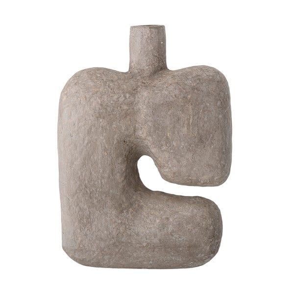 Vaza iz sivega dekorativnega papirja Bloomingville Banael, višina 36 cm-image-3