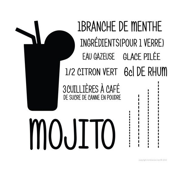 Ambiance Cocktail Mojito nalepka-image-2