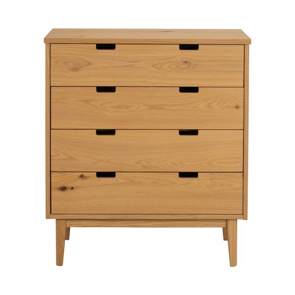 Komoda iz masivnega hrasta v naravni barvi 75x85x38 cm Garrison – Rowico-image-1