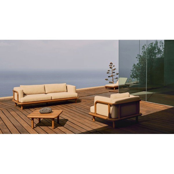 Vrtna miza iz tikovine 70x70 cm Turqueta - Kave Home-image-2