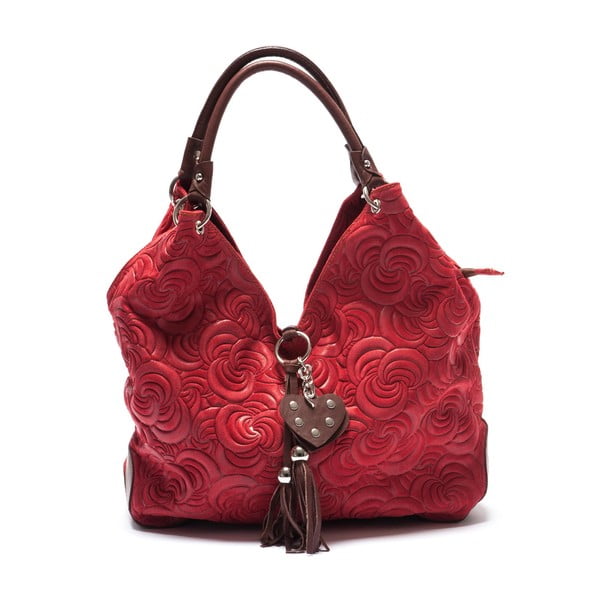 Usnjena torbica Mangotti 8002, rdeča