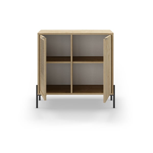 Nizka komoda v hrastovem dekorju 80x80 cm Inca – Marckeric-image-3