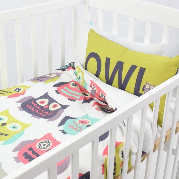 Prevleka za odejo in vzglavnik Sovice 100x120 cm-image-2
