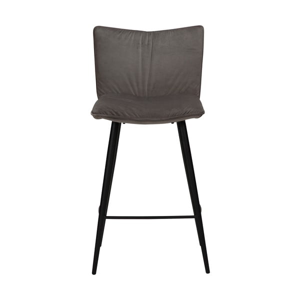 Siv žameten barski stol DAN-FORM Denmark Join, višina 93 cm-image-2