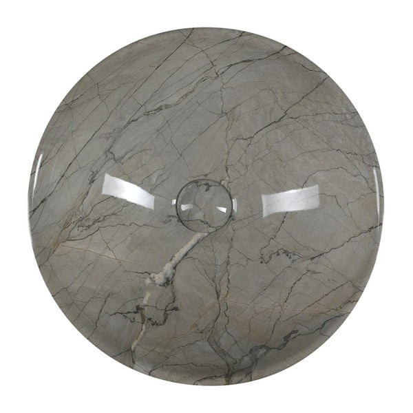 Siv keramičen okrogel umivalnik ø 42 cm Dalma – Sapho-image-2