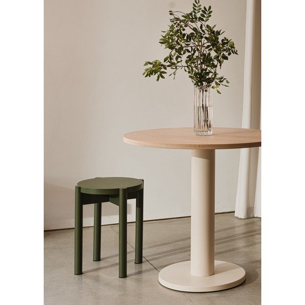 Zelen stolček iz masivne bukve Hopp – noo.ma-image-1