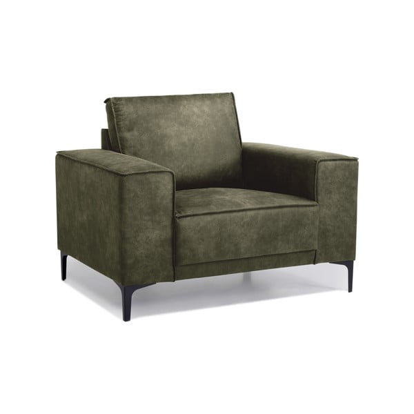 Zelen fotelj iz imitacije usnja Copenhagen – Scandic