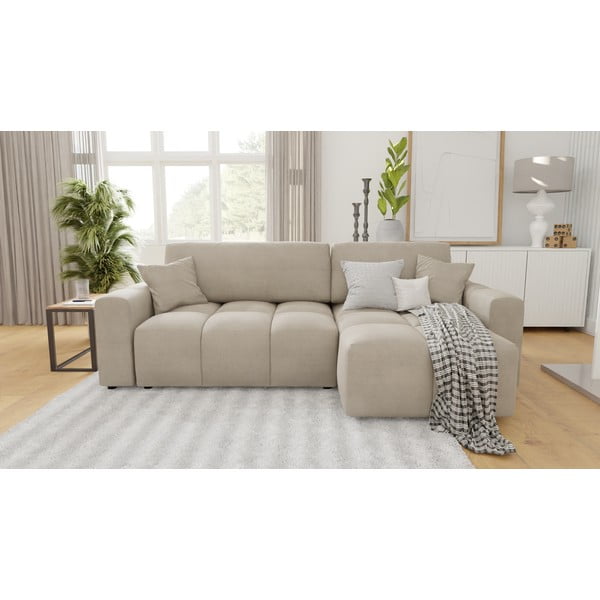 Bež kotna sedežna garnitura (s kotom po izbiri) Luki – Ropez-image-1