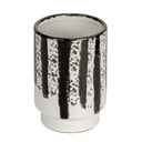 Črno-bel keramičen lonček za zobne ščetke Subiza – Wenko