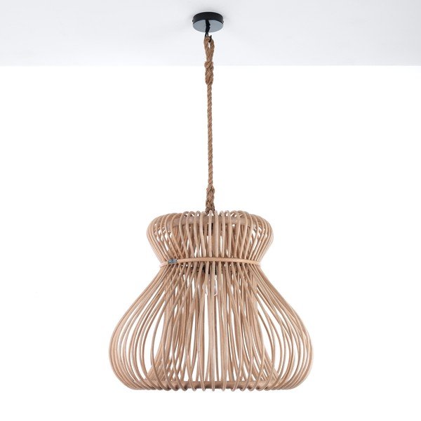 Viseča svetilka v naravni barvi s senčnikom iz ratana ø 60 cm Tinggi - Tomasucci-image-3