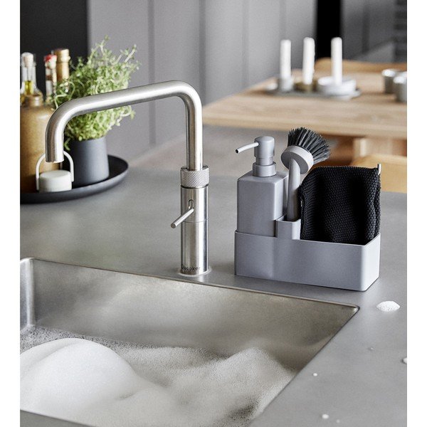 Sivo plastično/silikonsko držalo za detergent Singles – Zone-image-1