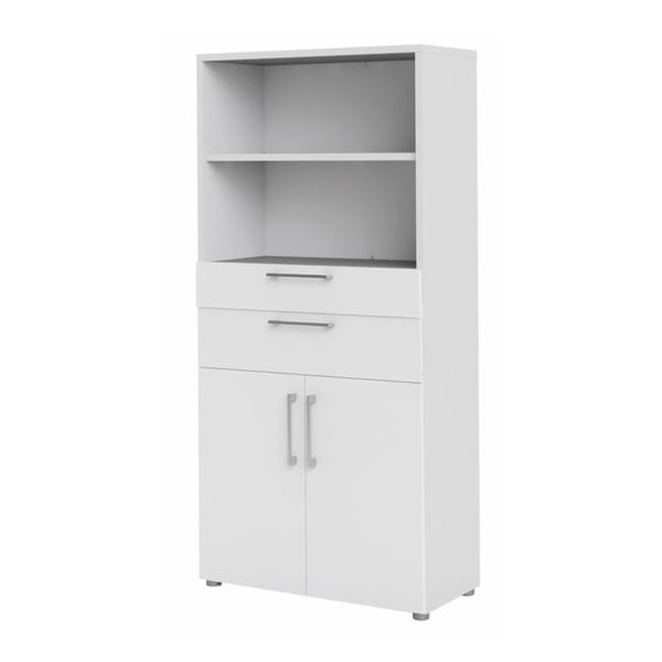 Bela modularna knjižna omara 89x189 cm Prima - Tvilum