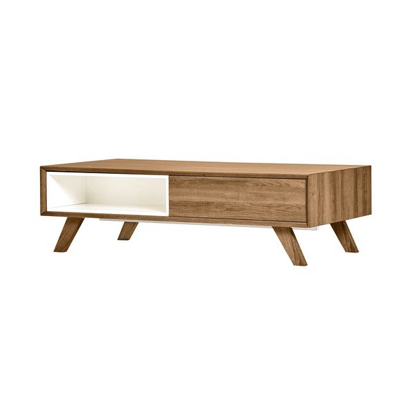Kavna mizica z belimi detajli Marckeric Tivoli, 120 x 35 cm-image-3
