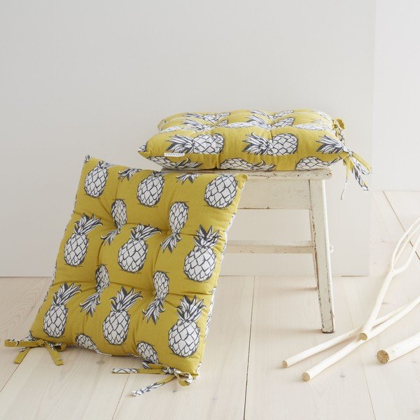 Vrtna sedežna blazina v kompletu 2 kos 40x40 cm - Pineapple Elephant-image-3