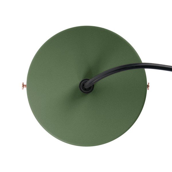 Zelena viseča svetilka z detajli v bakreni barvi Leitmotiv Mingle, ⌀ 21 cm-image-1