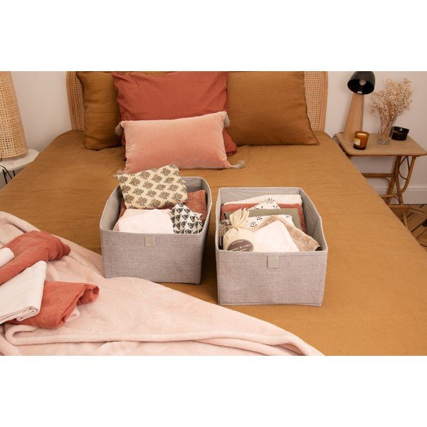 Kompaktor Oxford siva škatla za shranjevanje, 42 x 36 cm-image-2