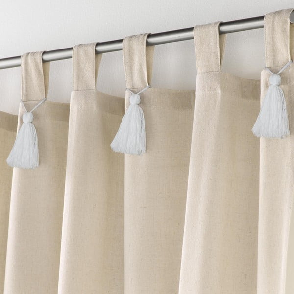 Bež zavesa 140x240 cm Cyrine – douceur d'intérieur-image-1