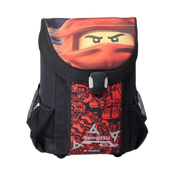 3-delni komplet rdeče šolske torbe, peresnice in vreče LEGO® Ninjago Easy-image-2