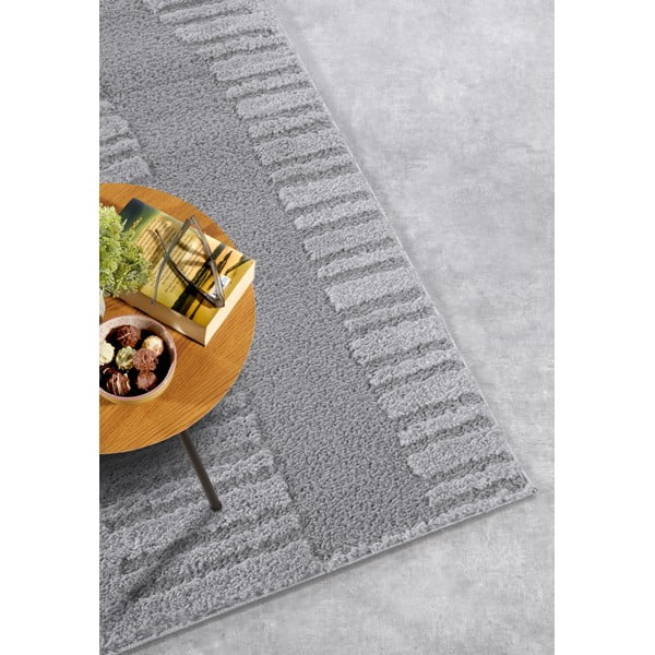 Siva preproga 160x235 cm Bartoux Light Grey – Elle Decoration-image-2