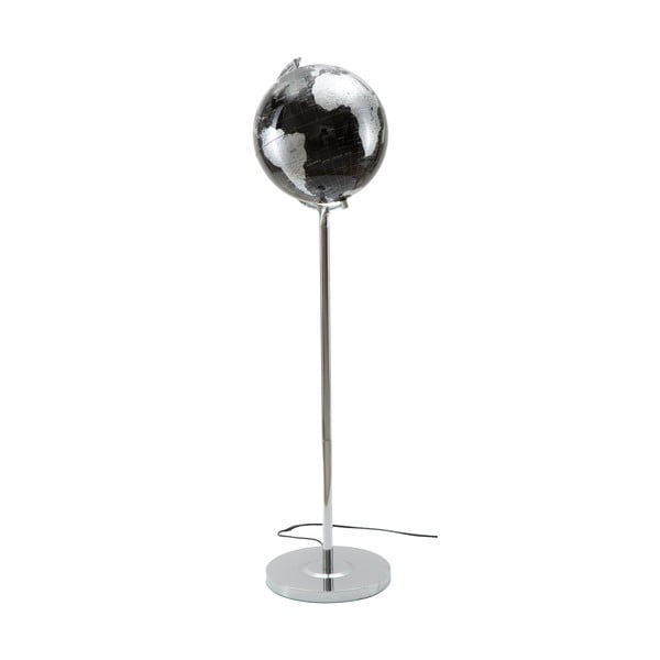 Namizna svetilka v črni in srebrni barvi Mauro Ferretti Da Terra, višina 130 cm
