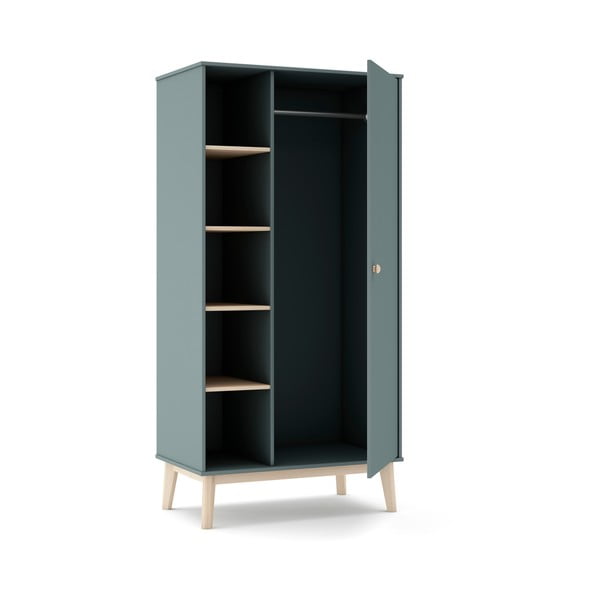 Prašno zelena otroška garderobna omara 90x180x52 cm Esteban – Marckeric-image-3