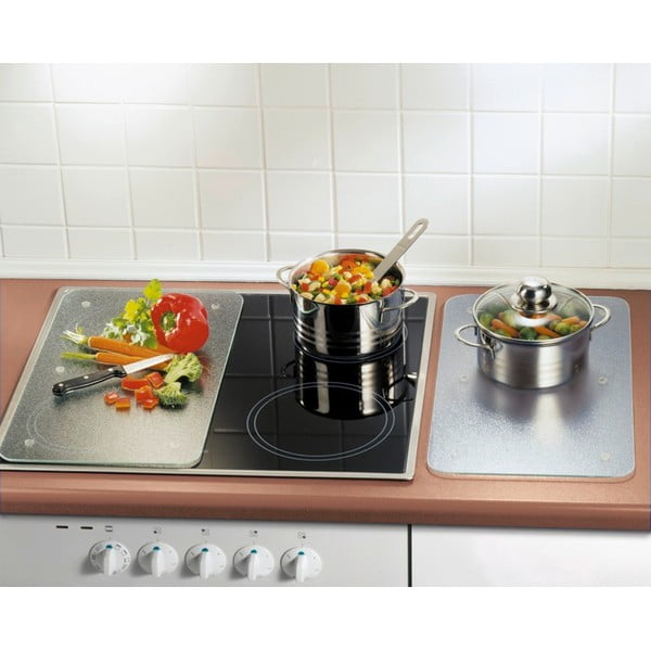 Zaščitne plošče za štedilnik iz kaljenega stekla 2 ks 52x30 cm Transparent – Allstar-image-1