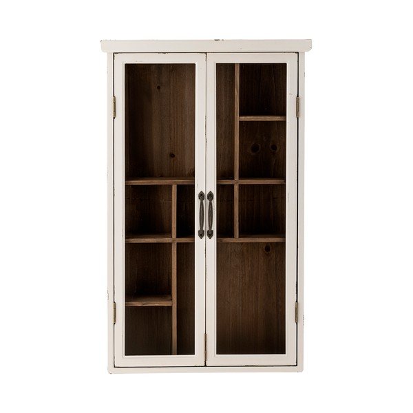 Bela vitrina iz masivne jelke 50x80x14 cm Hazem – Bloomingville