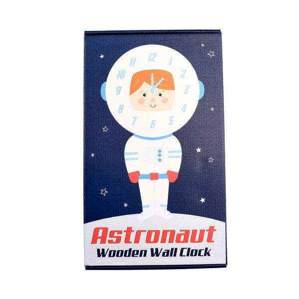 Otroška lesena stenska ura Rex London Astronaut-image-2