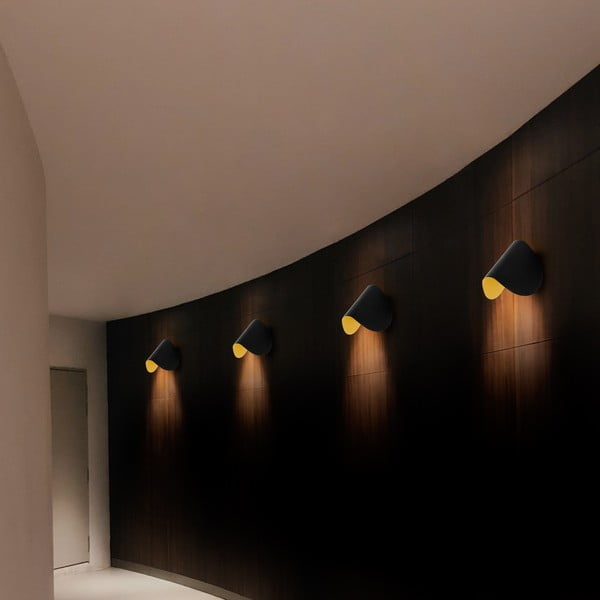 Črna LED stenska svetilka Heybe – Opviq lights-image-1