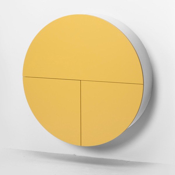 Rumeno-bela večnamenska stenska miza EMKO Pill-image-3