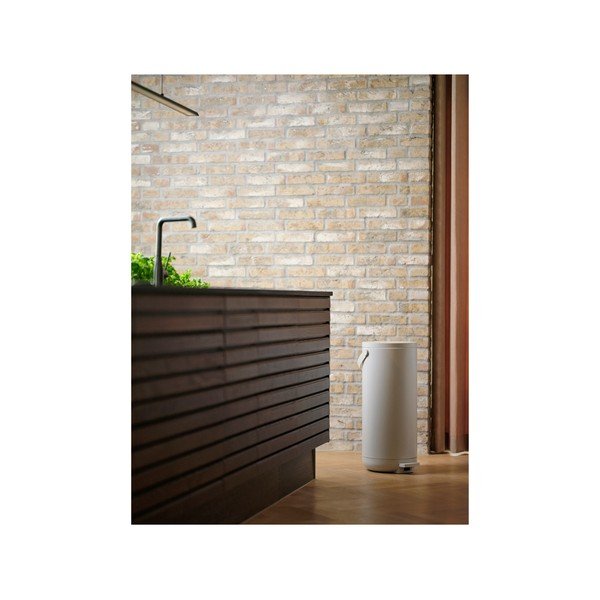 Bel plastičen koš za smeti s pedalom 35 l Circular – Zone-image-3