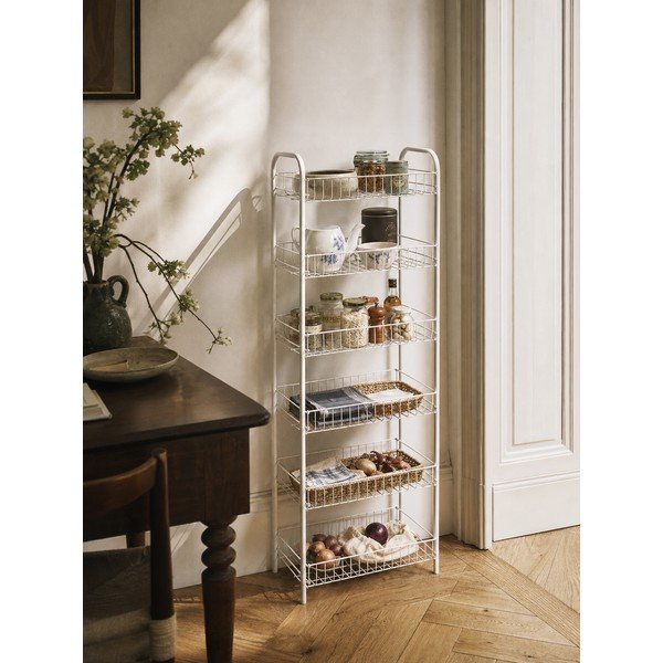 Bel kovinski regal 41x104x23 cm Monaco – Metaltex-image-1